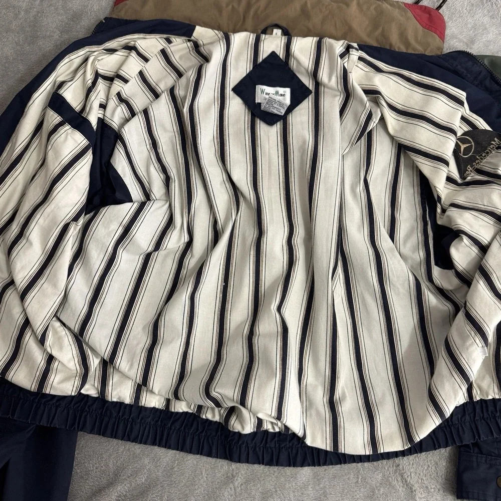 VTG 80's Winner Mate Sportswear Men's‎ Jacket Coat Mercedes Logo Size Large